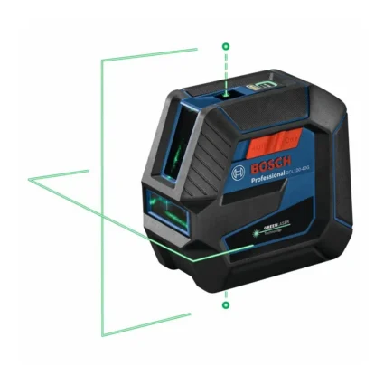 Bosch Green-Beam Self-Leveling Cross-Line Laser with Plumb Points