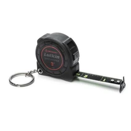 Crescent Lufkin 1/2in x 8 Shockforce Nite Eye Tape Measure Key Chain