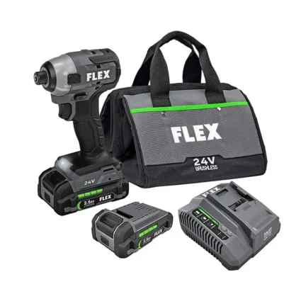 FLEX 24V 1/4-In. Hex Impact Driver Kit
