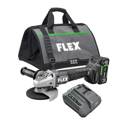 FLEX 5 Inch Variable Speed Angle Grinder Kit with Paddle Switch
