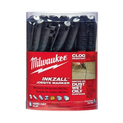 Milwaukee INKZALL Black Fine Point Marker 36pc Bulk Kit