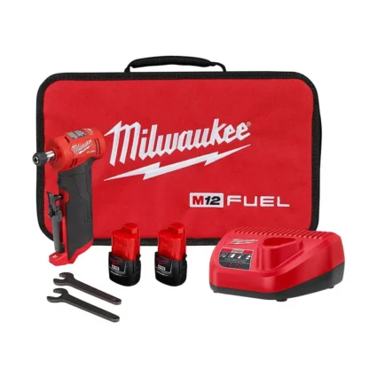 Milwaukee M12 FUEL Right Angle Die Grinder 2 Battery Kit